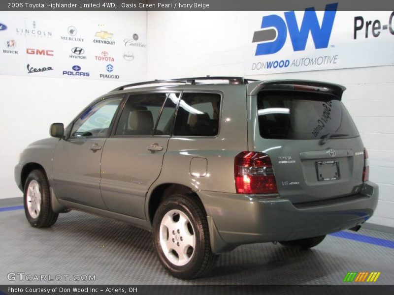 Oasis Green Pearl / Ivory Beige 2006 Toyota Highlander Limited 4WD