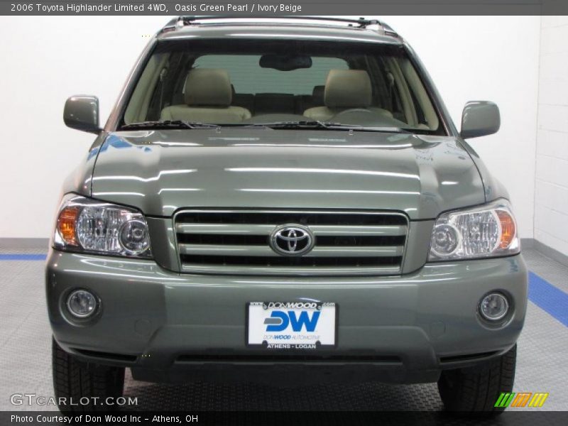Oasis Green Pearl / Ivory Beige 2006 Toyota Highlander Limited 4WD