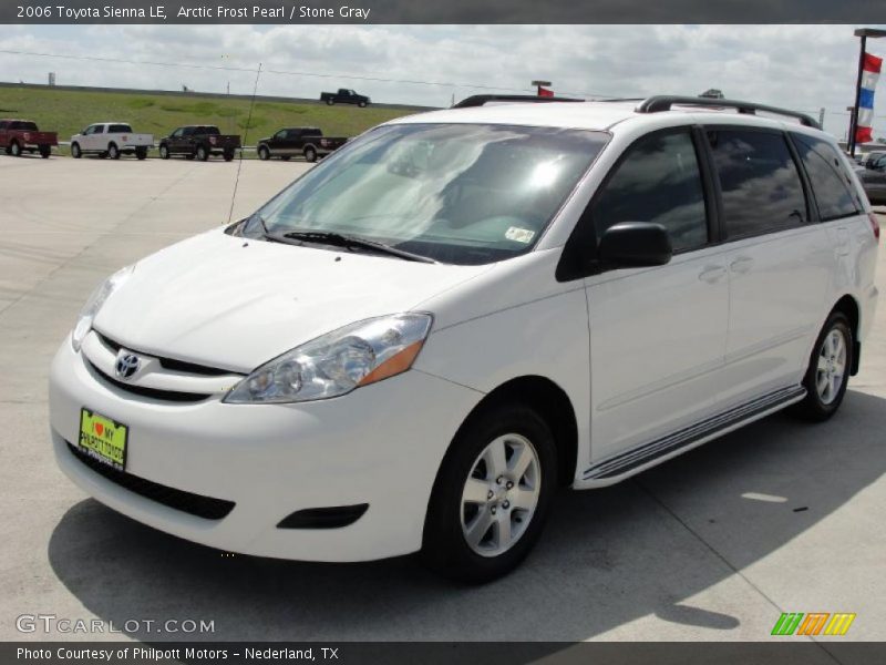 Arctic Frost Pearl / Stone Gray 2006 Toyota Sienna LE
