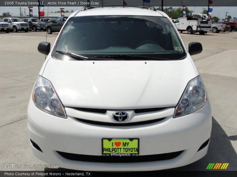 Arctic Frost Pearl / Stone Gray 2006 Toyota Sienna LE