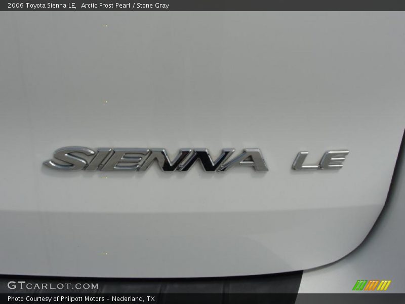 Arctic Frost Pearl / Stone Gray 2006 Toyota Sienna LE