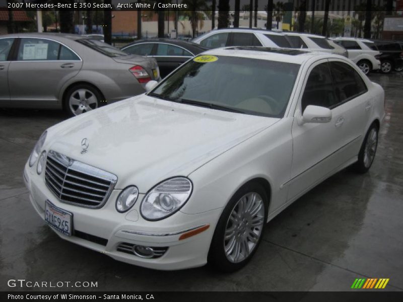 Arctic White / Cashmere 2007 Mercedes-Benz E 350 Sedan