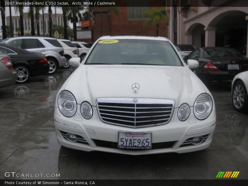 Arctic White / Cashmere 2007 Mercedes-Benz E 350 Sedan
