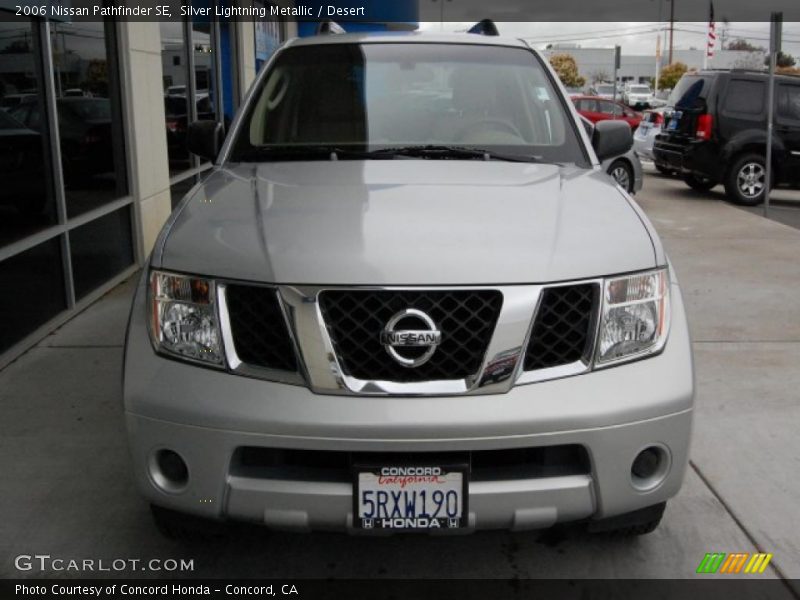 Silver Lightning Metallic / Desert 2006 Nissan Pathfinder SE