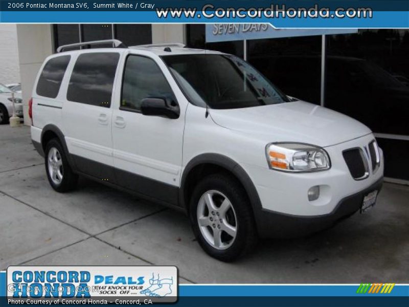 Summit White / Gray 2006 Pontiac Montana SV6