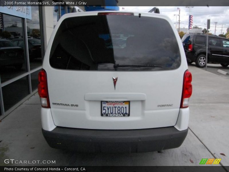 Summit White / Gray 2006 Pontiac Montana SV6