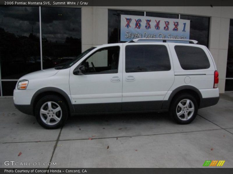 Summit White / Gray 2006 Pontiac Montana SV6