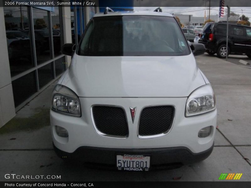 Summit White / Gray 2006 Pontiac Montana SV6