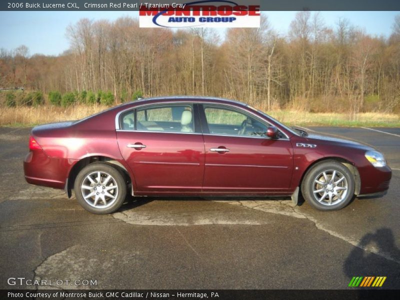 Crimson Red Pearl / Titanium Gray 2006 Buick Lucerne CXL