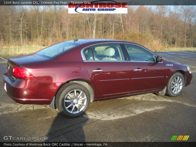 Crimson Red Pearl / Titanium Gray 2006 Buick Lucerne CXL