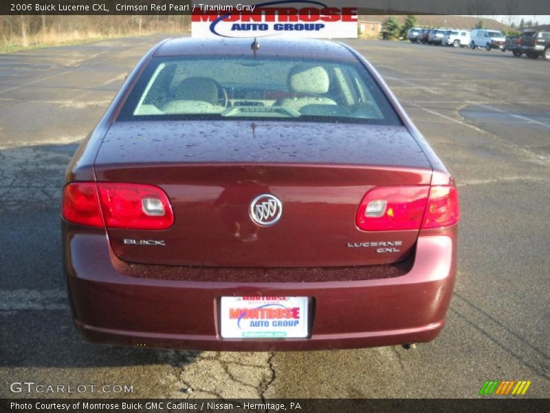 Crimson Red Pearl / Titanium Gray 2006 Buick Lucerne CXL