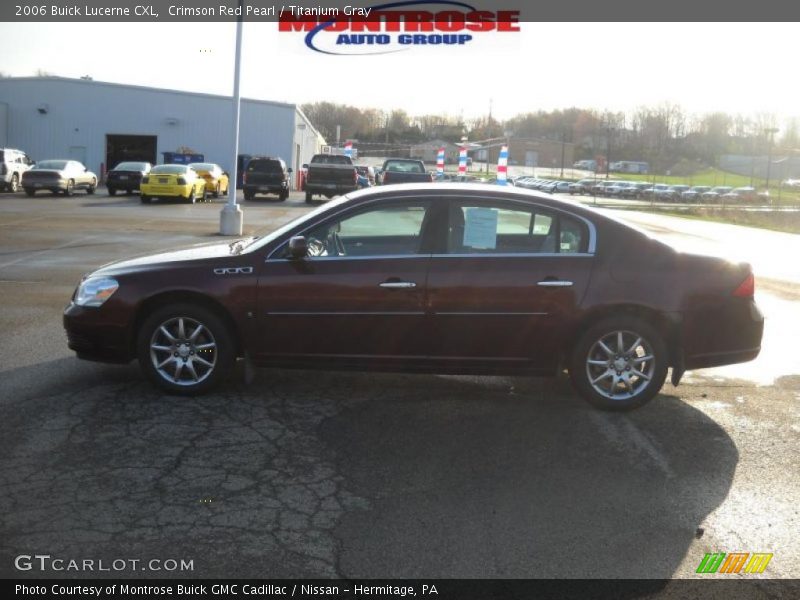 Crimson Red Pearl / Titanium Gray 2006 Buick Lucerne CXL