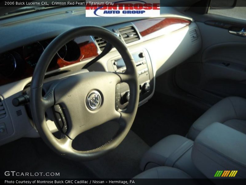 Crimson Red Pearl / Titanium Gray 2006 Buick Lucerne CXL