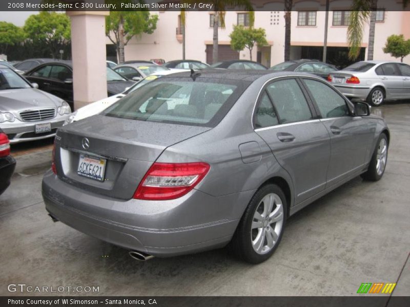 Palladium Silver Metallic / Grey 2008 Mercedes-Benz C 300 Luxury