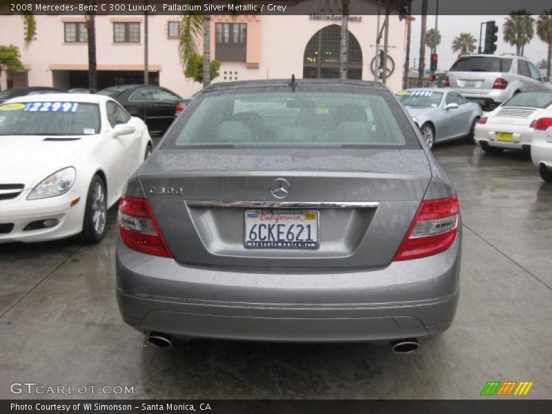 Palladium Silver Metallic / Grey 2008 Mercedes-Benz C 300 Luxury