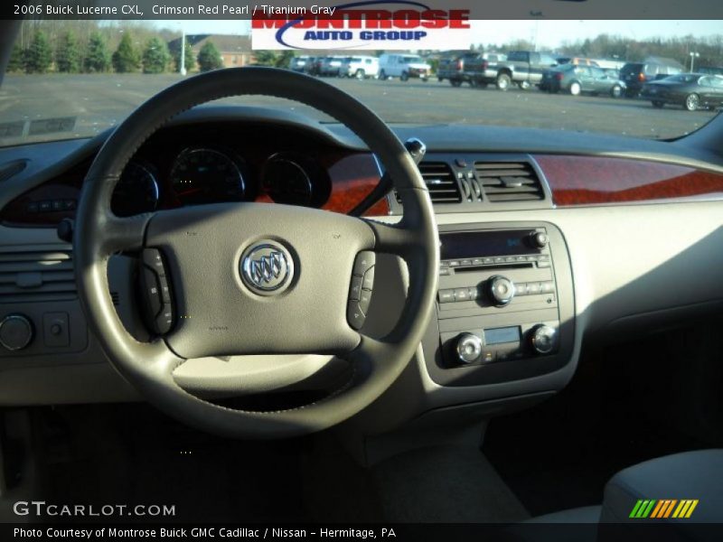 Crimson Red Pearl / Titanium Gray 2006 Buick Lucerne CXL