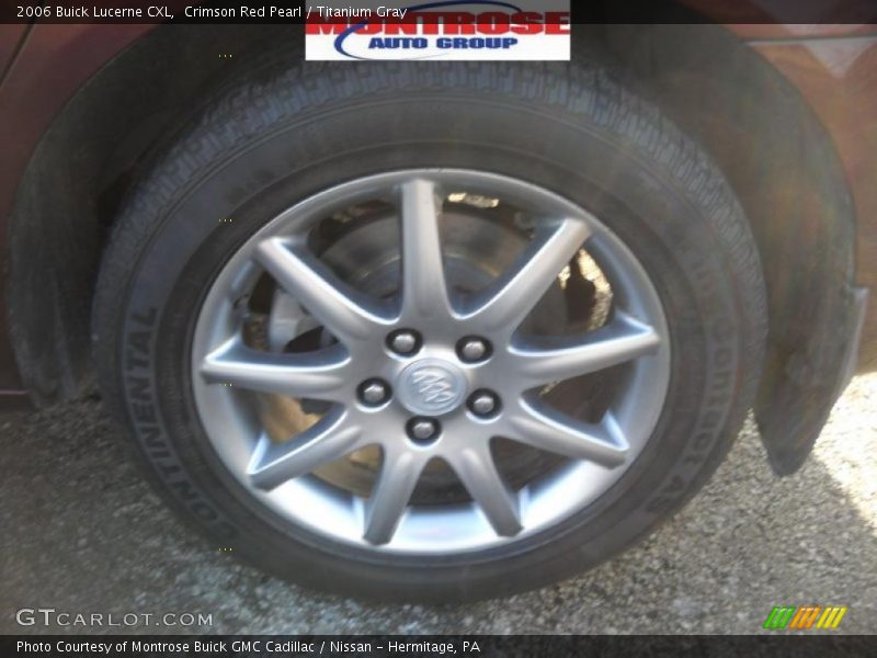 Crimson Red Pearl / Titanium Gray 2006 Buick Lucerne CXL