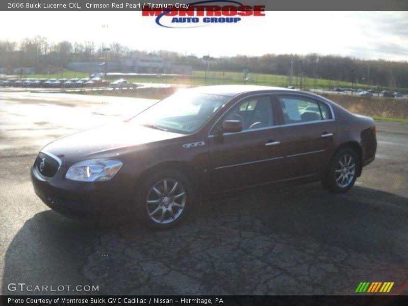 Crimson Red Pearl / Titanium Gray 2006 Buick Lucerne CXL