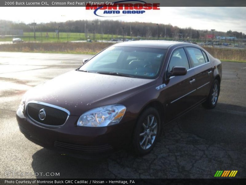 Crimson Red Pearl / Titanium Gray 2006 Buick Lucerne CXL