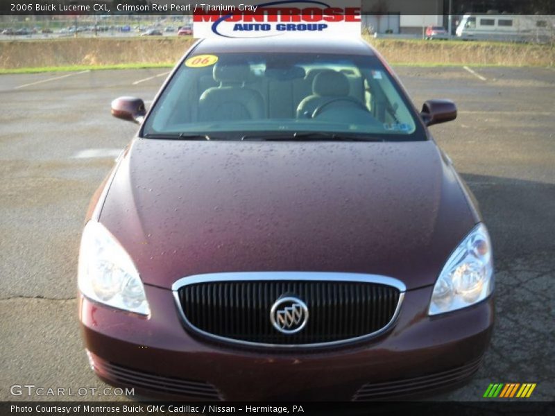 Crimson Red Pearl / Titanium Gray 2006 Buick Lucerne CXL