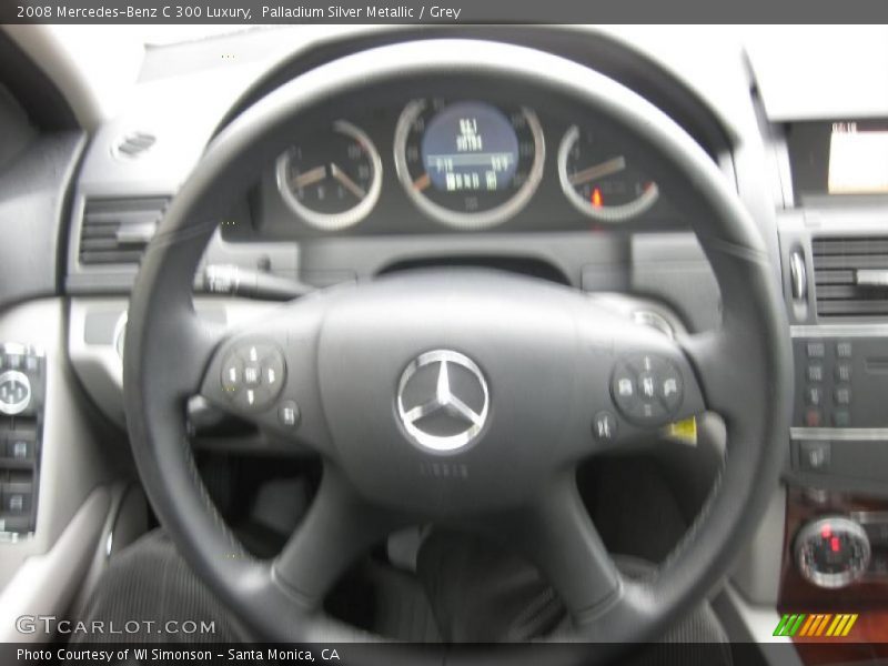 Palladium Silver Metallic / Grey 2008 Mercedes-Benz C 300 Luxury