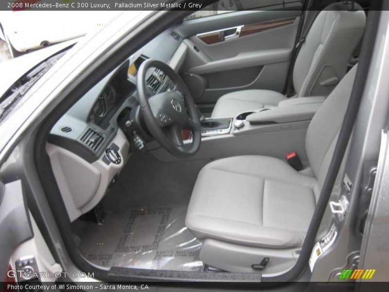 Palladium Silver Metallic / Grey 2008 Mercedes-Benz C 300 Luxury