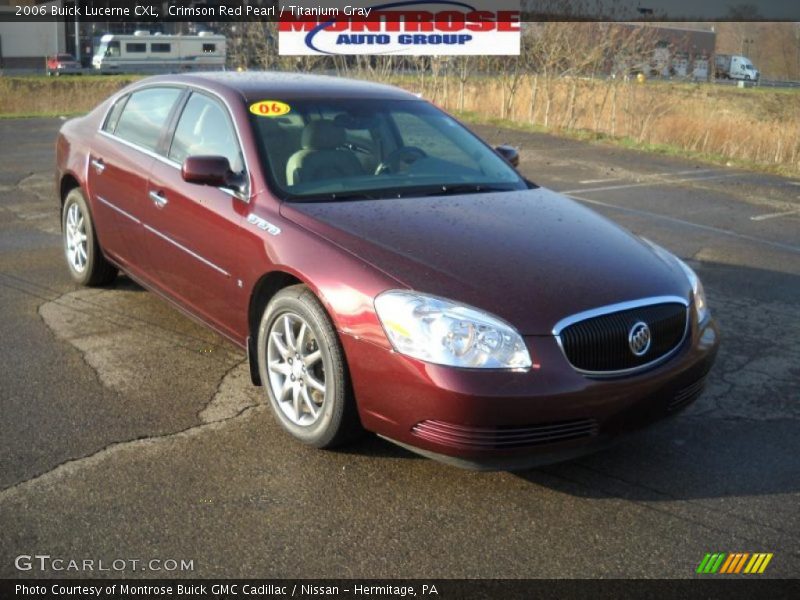 Crimson Red Pearl / Titanium Gray 2006 Buick Lucerne CXL