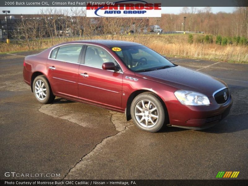 Crimson Red Pearl / Titanium Gray 2006 Buick Lucerne CXL