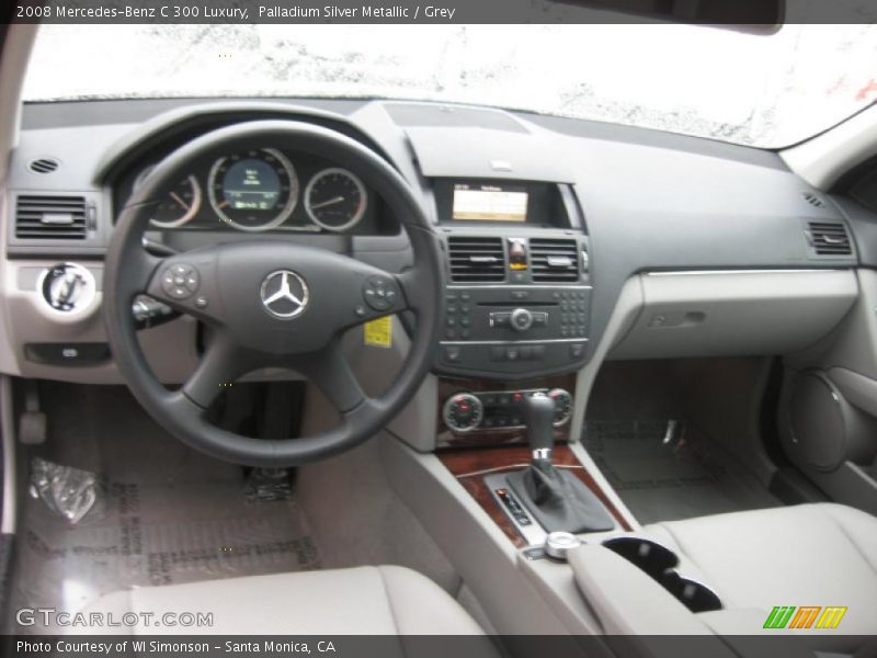 Palladium Silver Metallic / Grey 2008 Mercedes-Benz C 300 Luxury