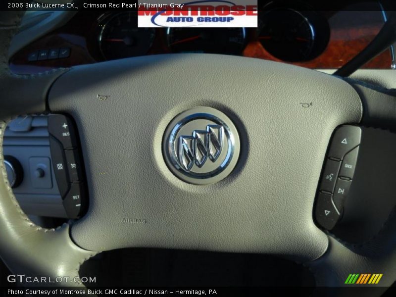 Crimson Red Pearl / Titanium Gray 2006 Buick Lucerne CXL