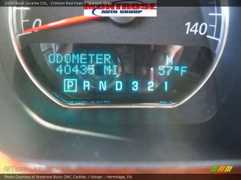 Crimson Red Pearl / Titanium Gray 2006 Buick Lucerne CXL