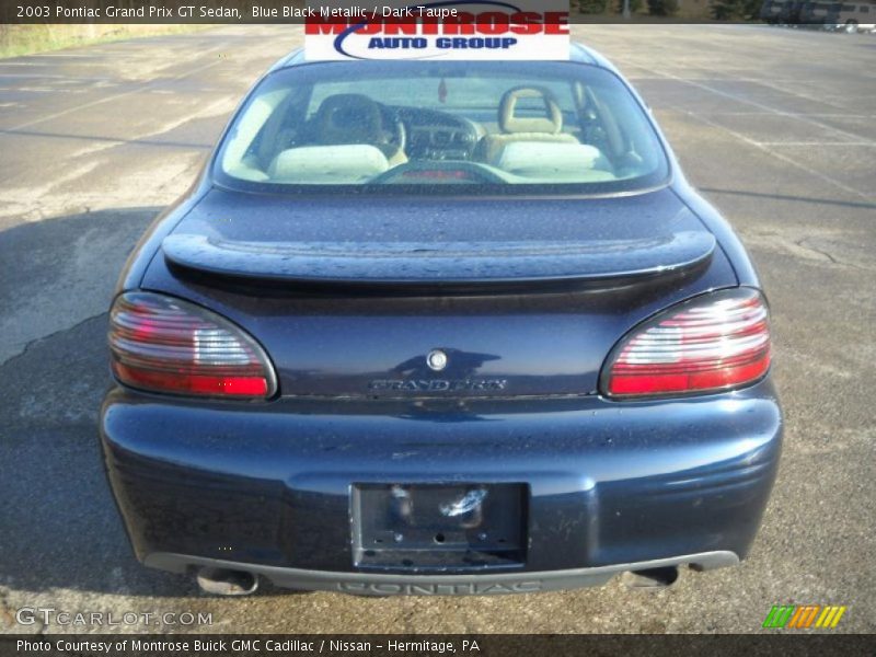 Blue Black Metallic / Dark Taupe 2003 Pontiac Grand Prix GT Sedan