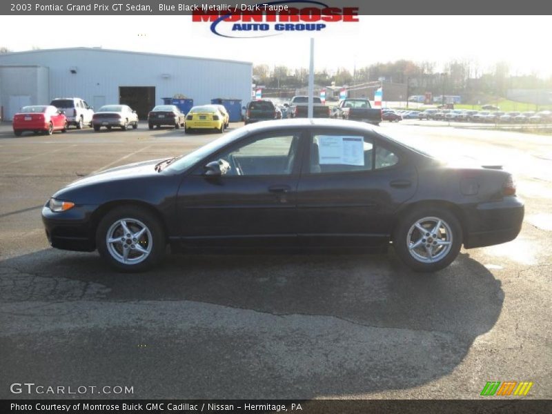 Blue Black Metallic / Dark Taupe 2003 Pontiac Grand Prix GT Sedan