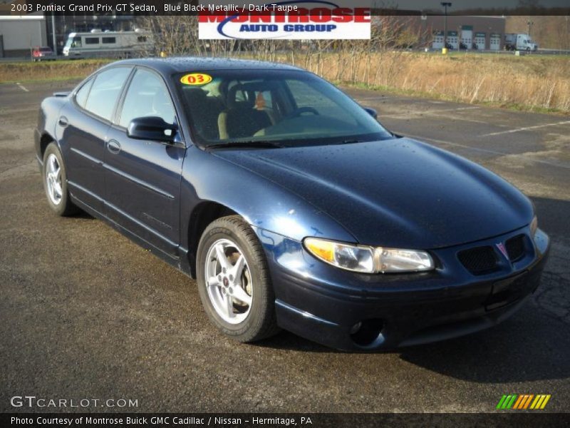 Blue Black Metallic / Dark Taupe 2003 Pontiac Grand Prix GT Sedan