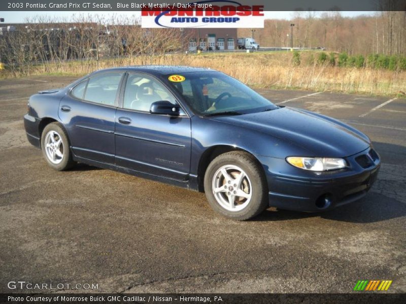 Blue Black Metallic / Dark Taupe 2003 Pontiac Grand Prix GT Sedan