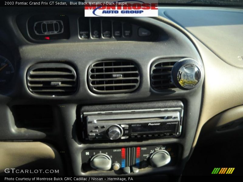 Blue Black Metallic / Dark Taupe 2003 Pontiac Grand Prix GT Sedan