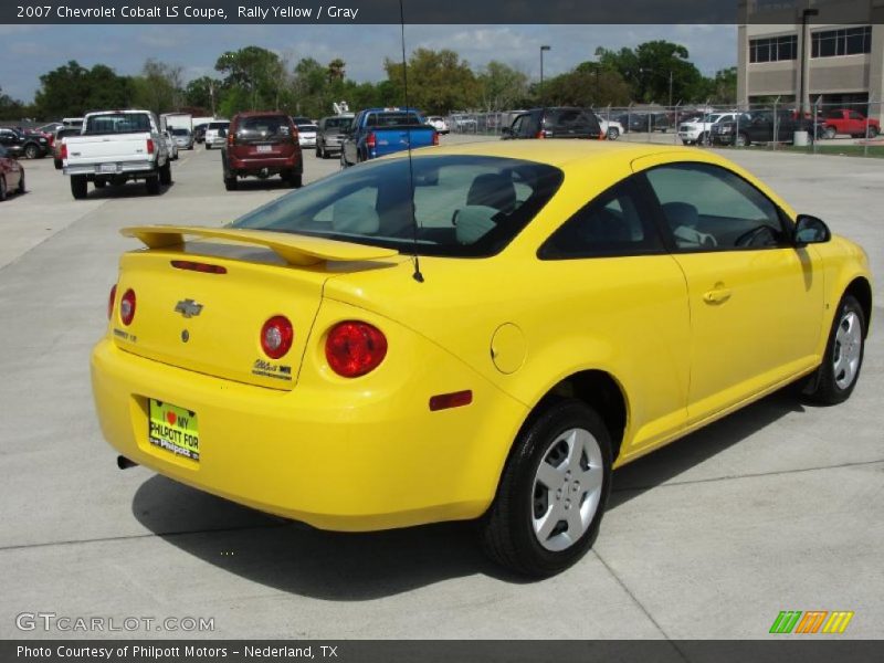 Rally Yellow / Gray 2007 Chevrolet Cobalt LS Coupe