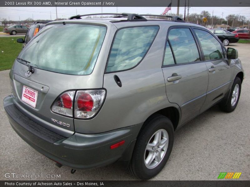 Mineral Green Opalescent / Ivory 2003 Lexus RX 300 AWD