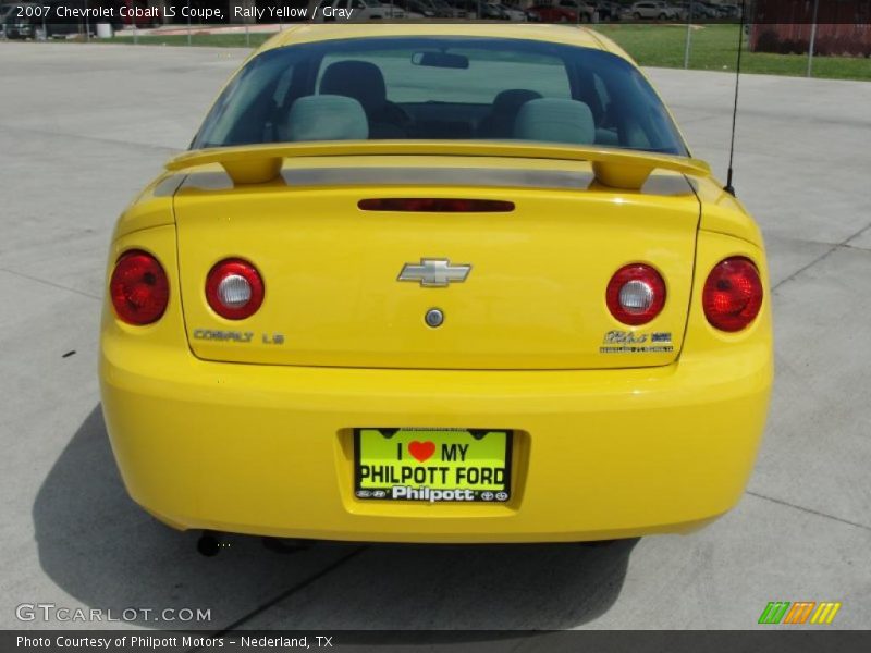 Rally Yellow / Gray 2007 Chevrolet Cobalt LS Coupe