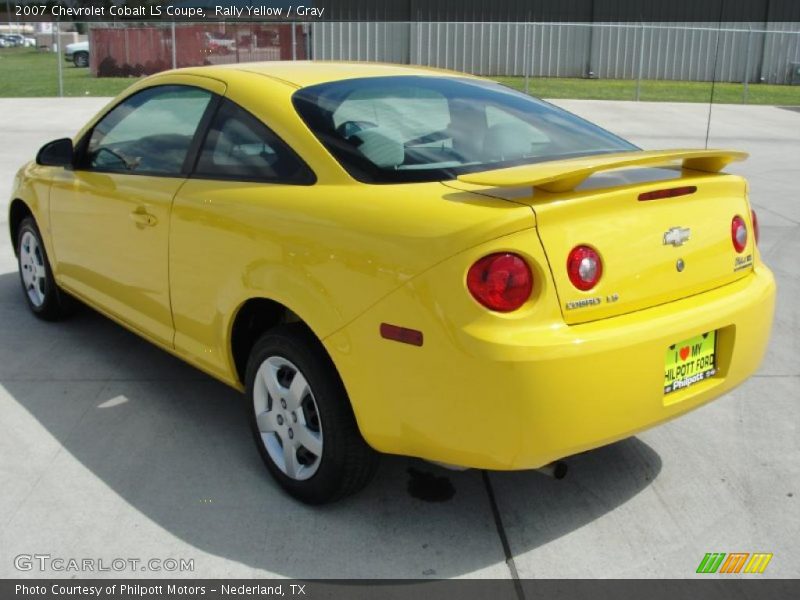 Rally Yellow / Gray 2007 Chevrolet Cobalt LS Coupe