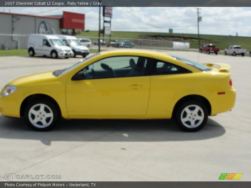 Rally Yellow / Gray 2007 Chevrolet Cobalt LS Coupe