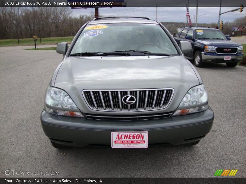 Mineral Green Opalescent / Ivory 2003 Lexus RX 300 AWD