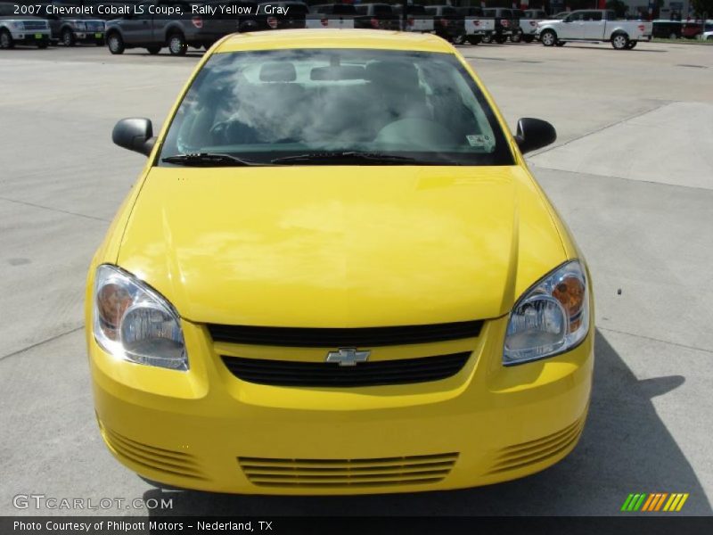 Rally Yellow / Gray 2007 Chevrolet Cobalt LS Coupe