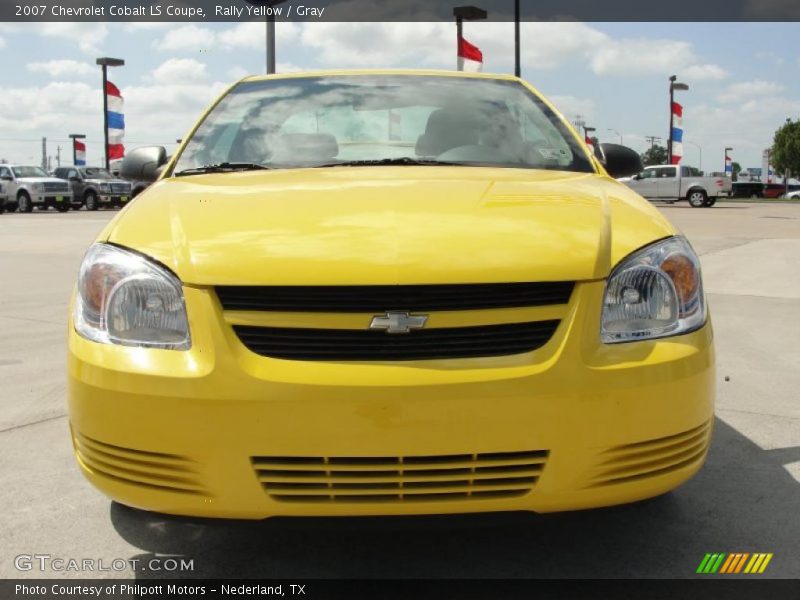 Rally Yellow / Gray 2007 Chevrolet Cobalt LS Coupe