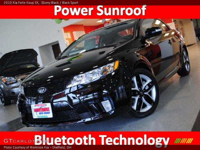 Ebony Black / Black Sport 2010 Kia Forte Koup SX