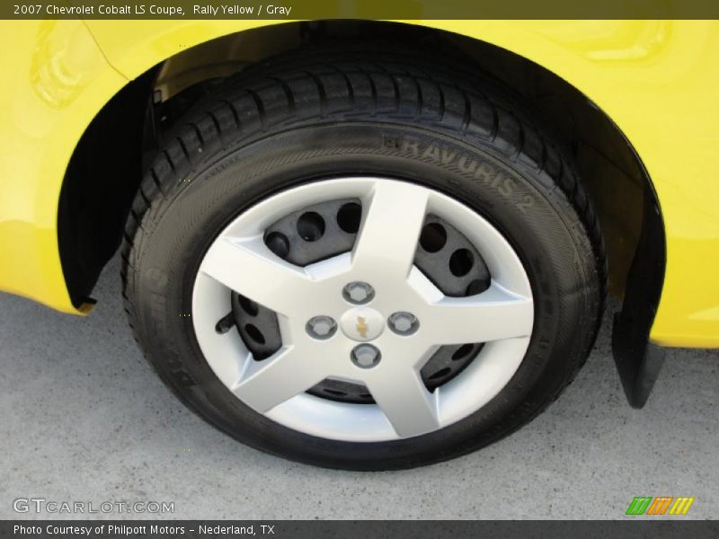 Rally Yellow / Gray 2007 Chevrolet Cobalt LS Coupe