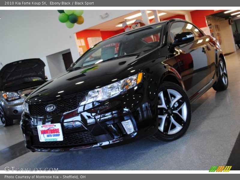 Ebony Black / Black Sport 2010 Kia Forte Koup SX