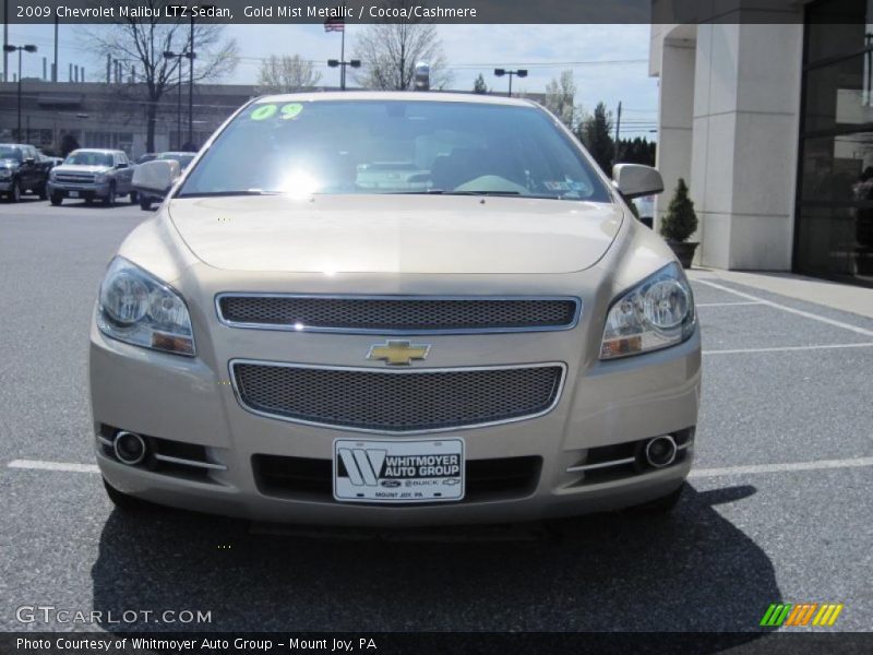 Gold Mist Metallic / Cocoa/Cashmere 2009 Chevrolet Malibu LTZ Sedan