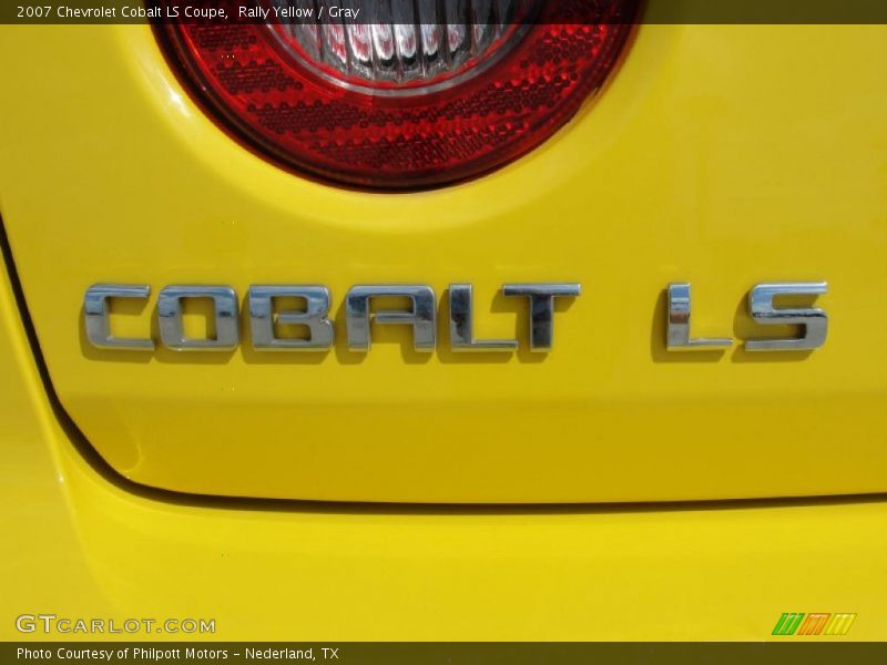 Rally Yellow / Gray 2007 Chevrolet Cobalt LS Coupe