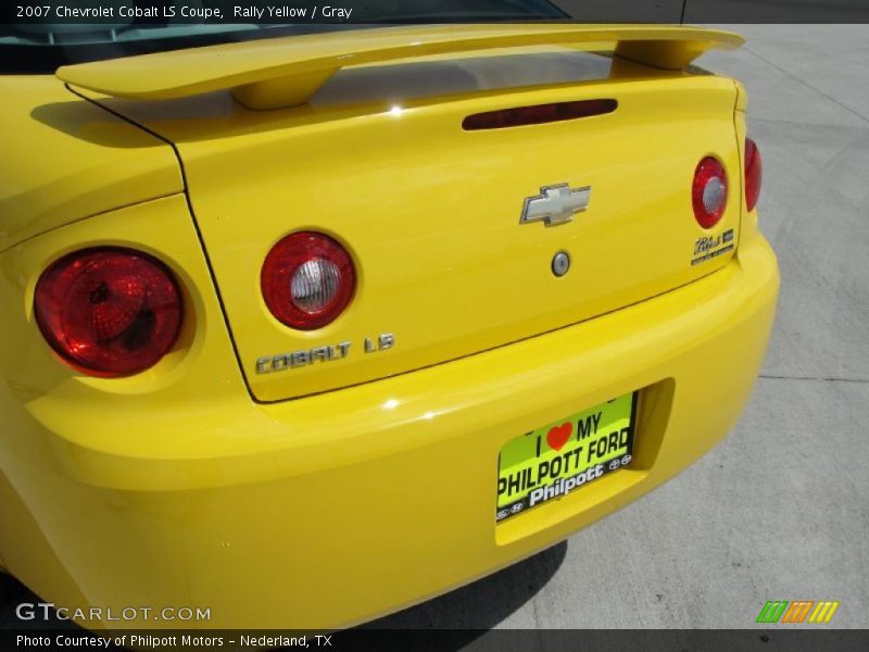 Rally Yellow / Gray 2007 Chevrolet Cobalt LS Coupe